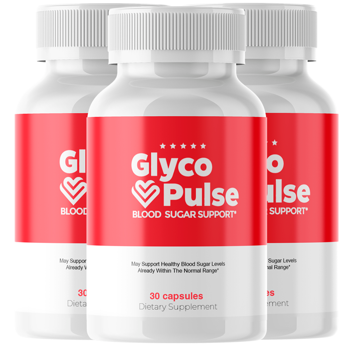 GlycoPulse blood sugar support supplement — 3 bottle supply