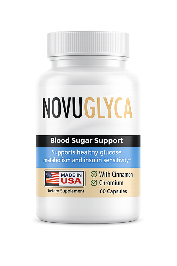NovuGlyca blood sugar support supplement — single bottle